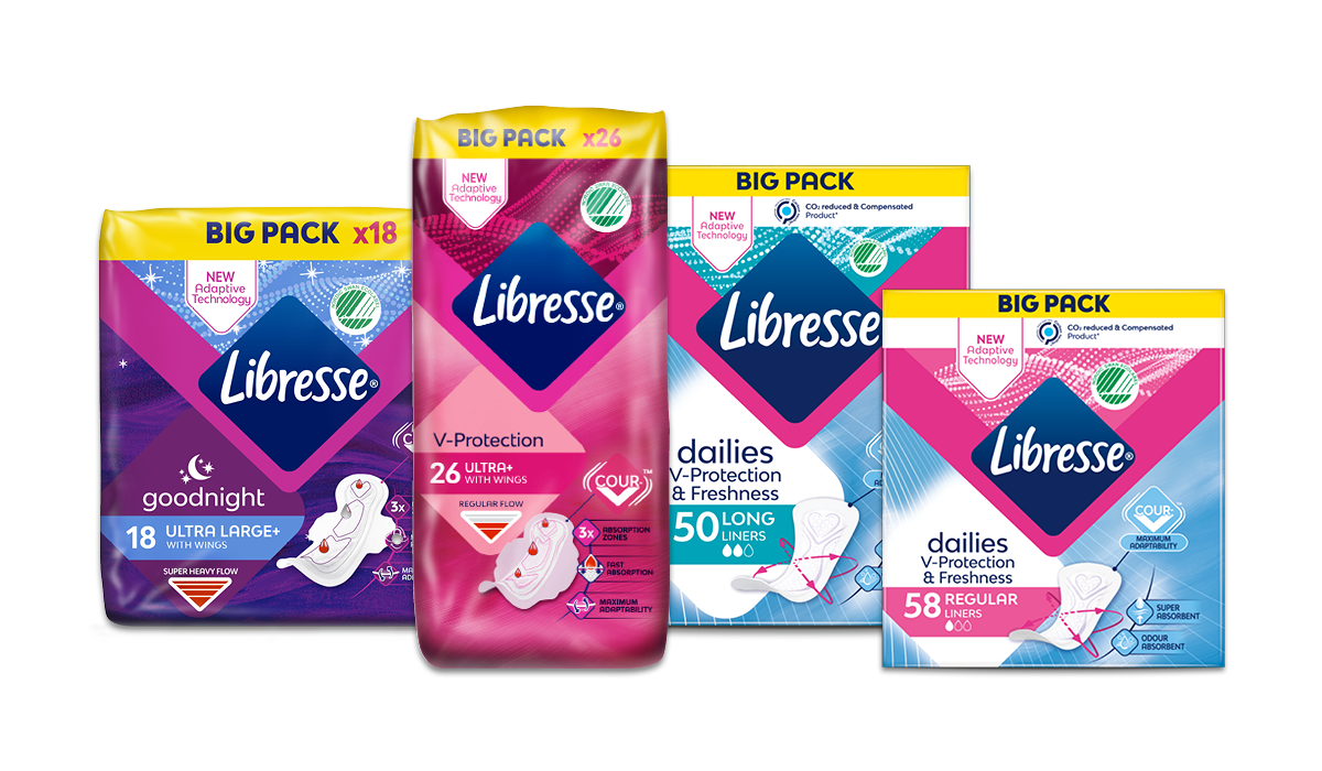 Støt brystkræftsagen når du køber Libresse produkter